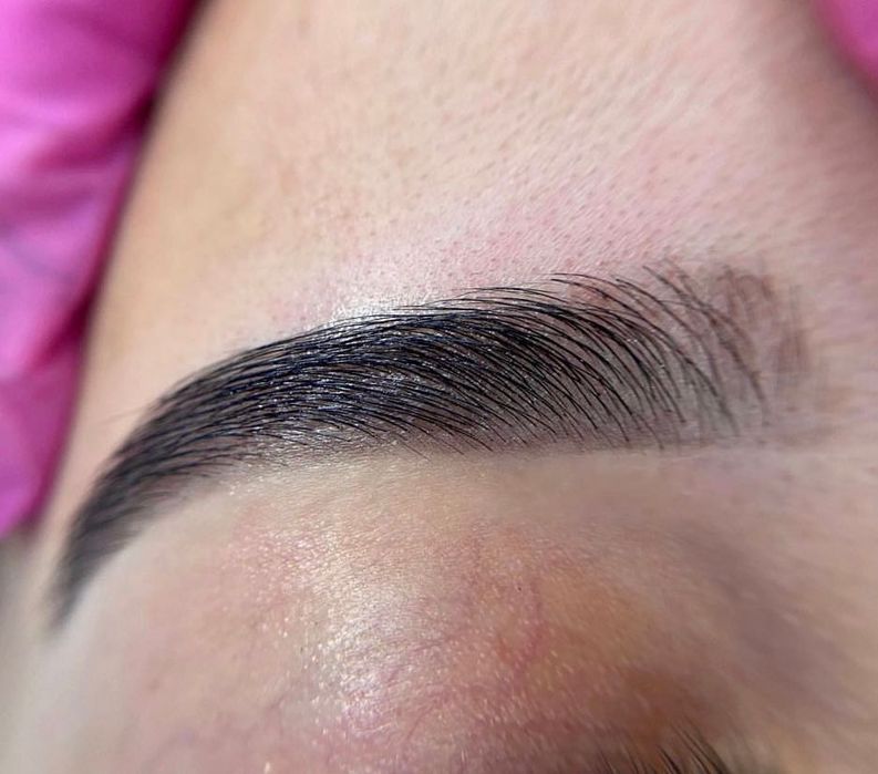 extensii gene fir cu fir și stilizare sprancene