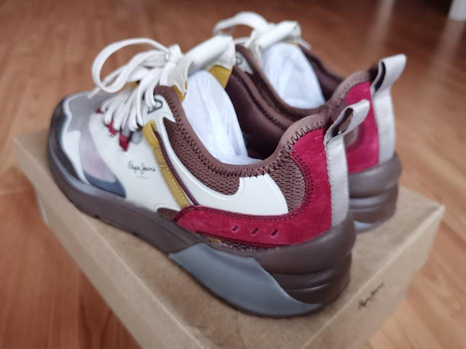 Sneakers Pepe Jeans premium, piele, NOI, 43