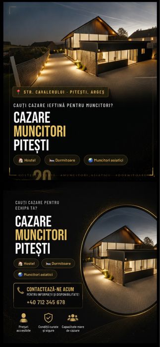 Cazare muncitori Pitesti