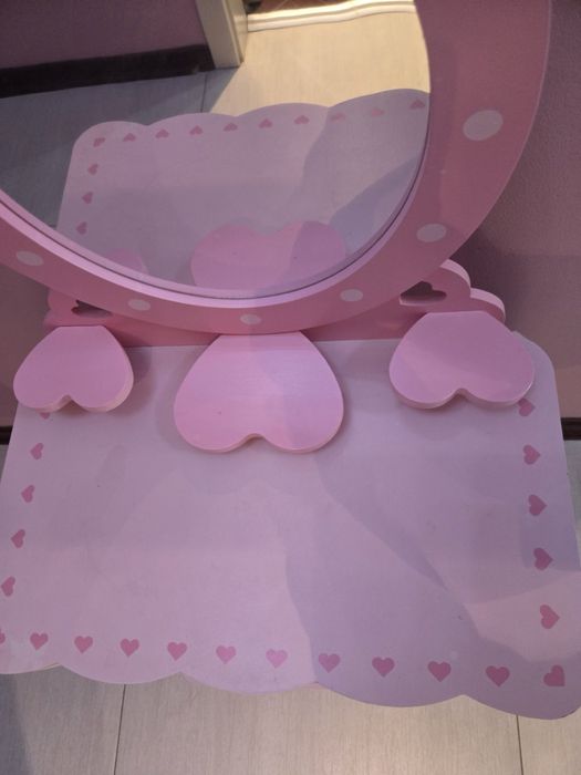 Детска тоалетка розова