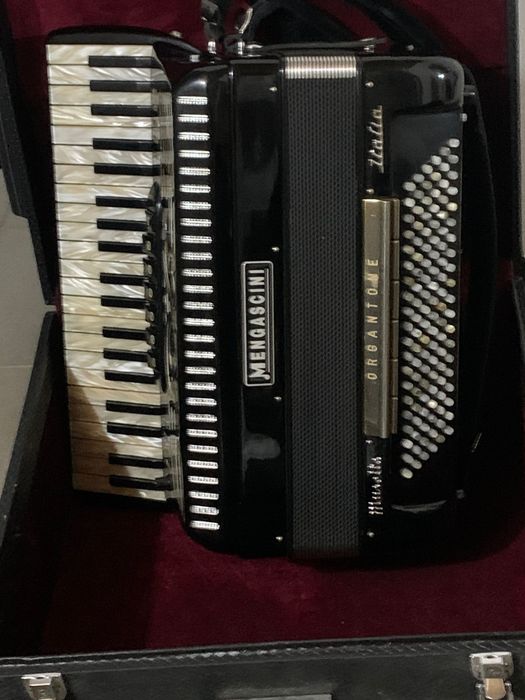 Acordeon Mengascini cu cameră + Amplificare