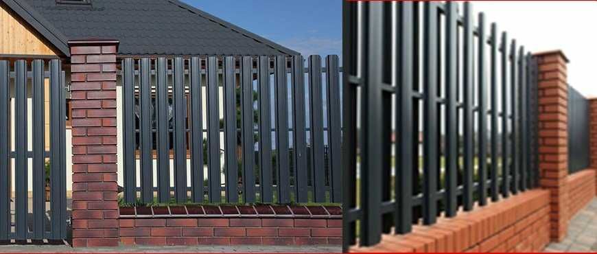 Garduri si porti din panouri stil jaluzele, sipca metalica, tabla cutata, plasa bordurata, fier forjat, BCA sau beton si alte modele disponibile