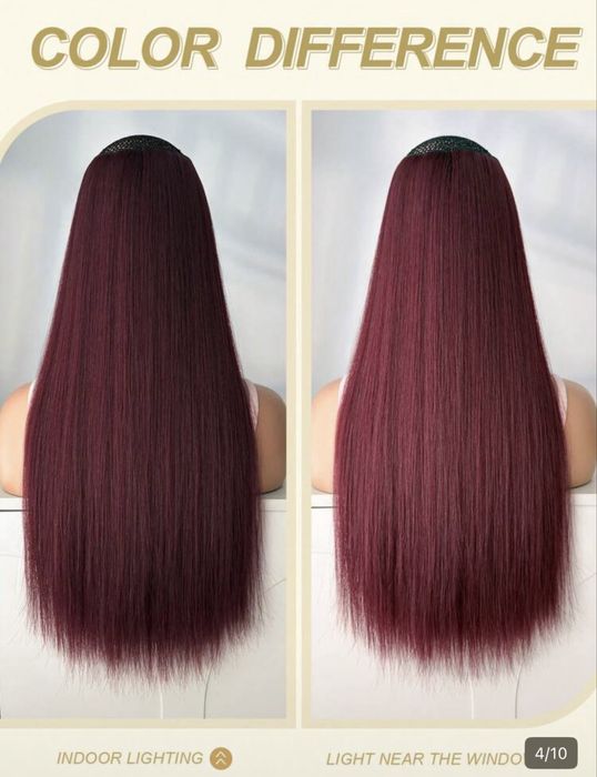 Екстеншъни за коса червени