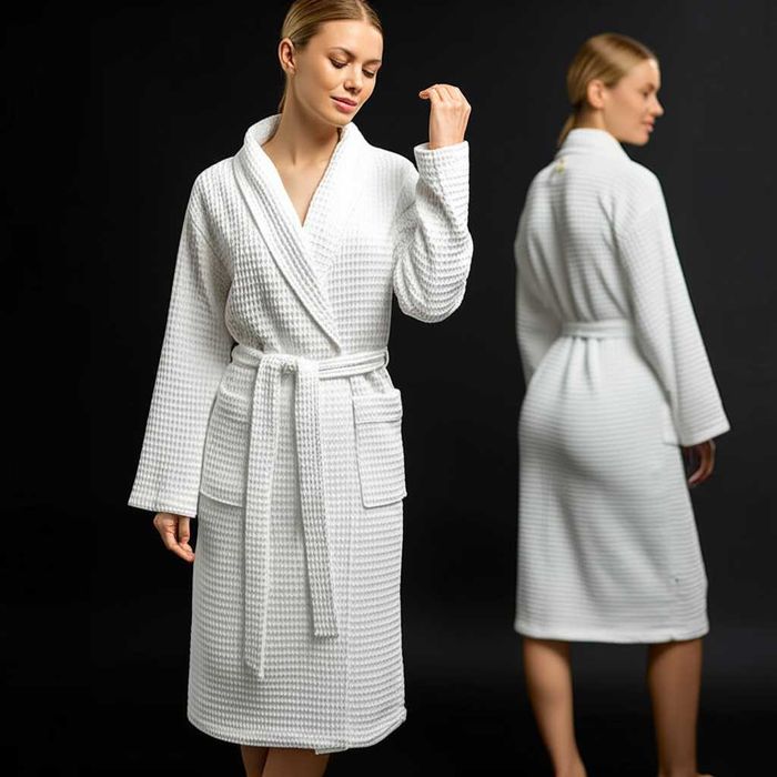 Халат вафельной ткани — Хлопок