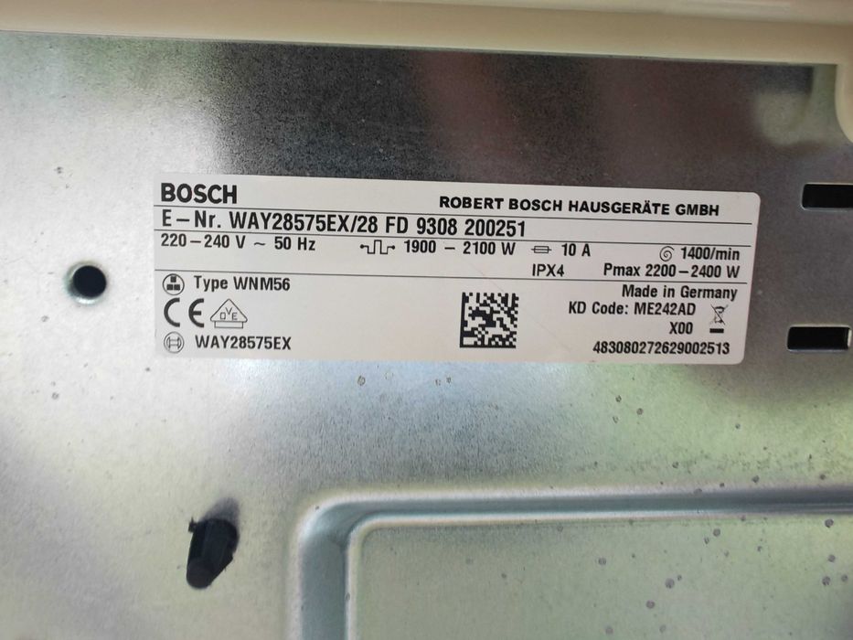 Masina de spalat Bosch HomeProfessional 8 kg 1400 RPM Made in Germany WAY28575EX
