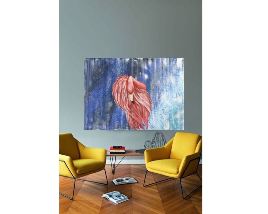 Tablou pictat manual artă contemporană