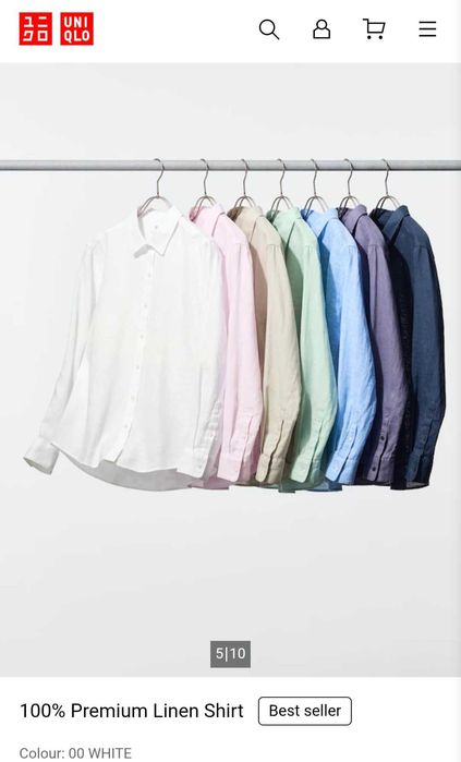 Ленена риза  UNIQLO 100% размер М и L