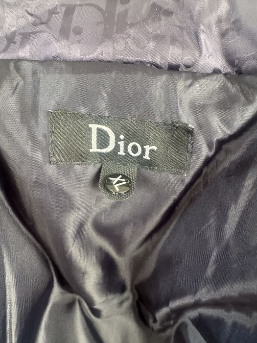 Dior Oblique Down Jacket Navy Blue