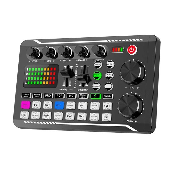 Mixer audio placa de sunet cu Bluetooth și efecte de sunet