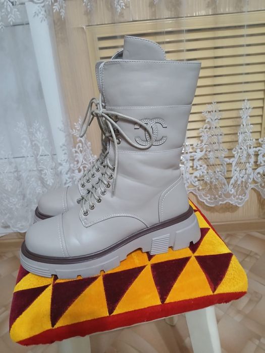 Ботинки (сапоги), натуральная кожа