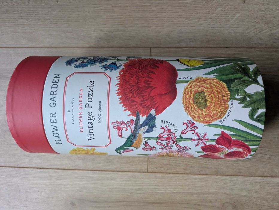 Cavallini Flower Garden пъзел 1000 части, пълен комплект