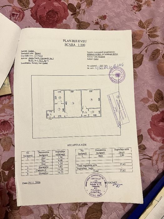 Apartament 2camere la  s2 etaj 2