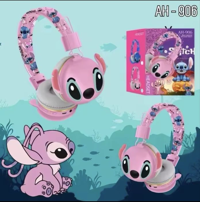 Детски безжични слушалки Стич AH -906/Stitch bluetooth headset