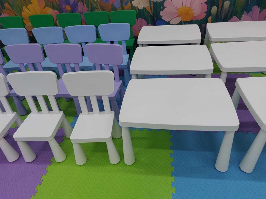 Set masute si scaunele Mammut (Ikea) pentru copii