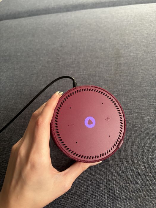 Яндекс Станция Мини с часами, красная