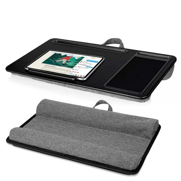 Stand Laptop cu Suport Tableta si Telefon Incorporat, Portabil