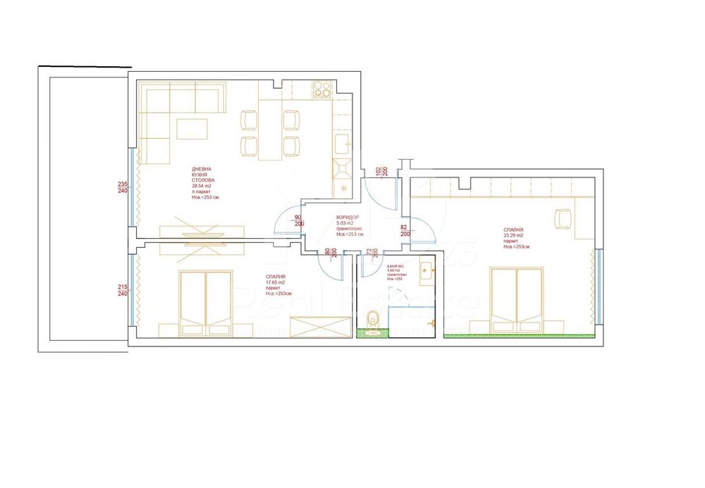 Продава се Тристаен апартамент в Пловдив, Остромила - 150 кв.м за 1667 €/кв.м - Снимка #11