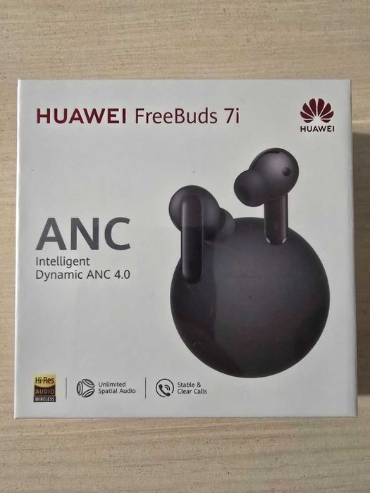 Безжични слушалки HUAWEI FreeBuds 7i черни чисто нови запечатани