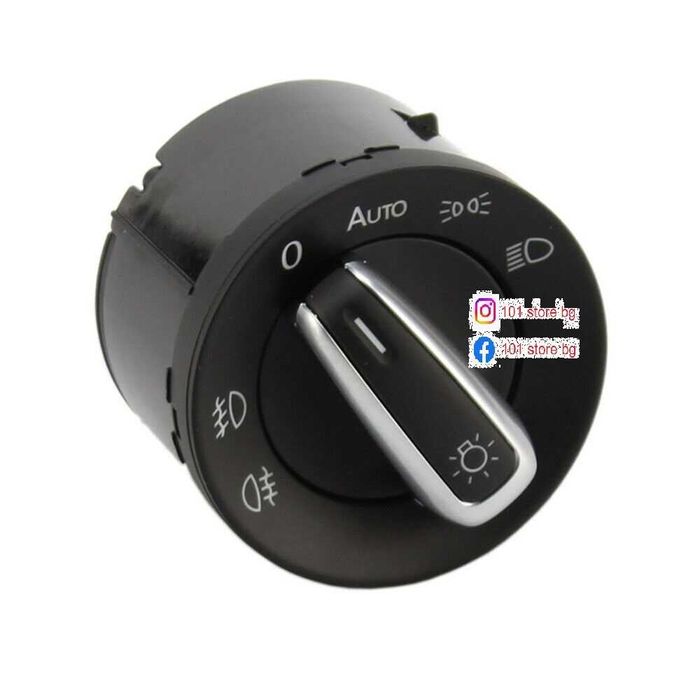 Ключ главни за фарове главни светлини с хром VW GOLF Tiguan Passat