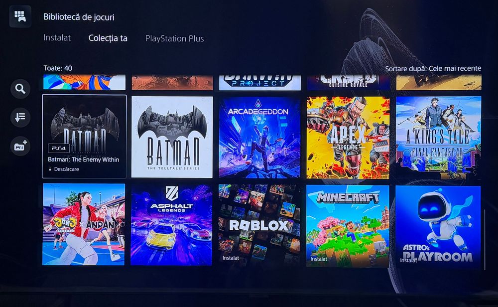 Vând PlayStation / PS5 Slim Digital 1TB + 40 jocuri