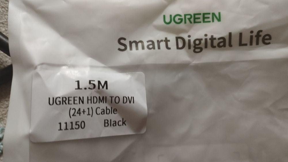 Кабель Ugreen HDMI - DVI 1.5 м 11150