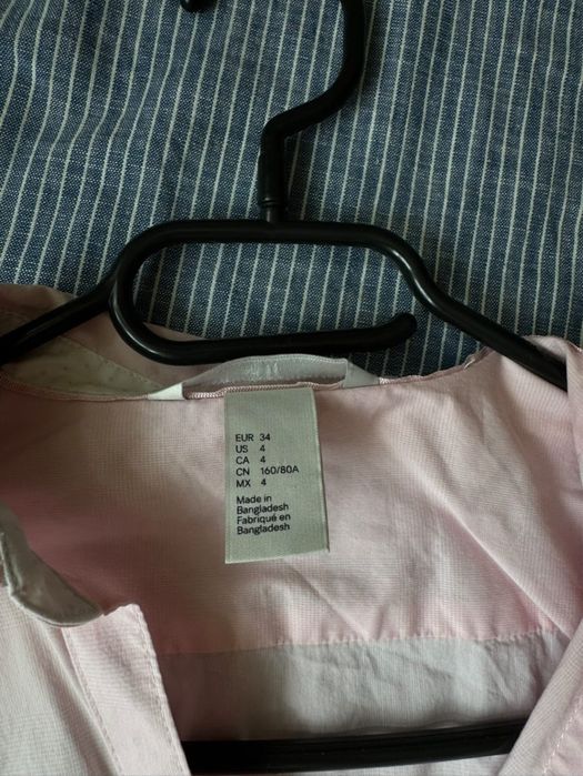 Розови риза от  h&m