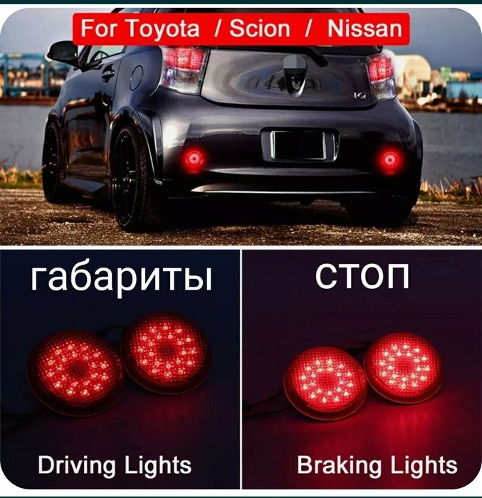 Габариты в задний бампер