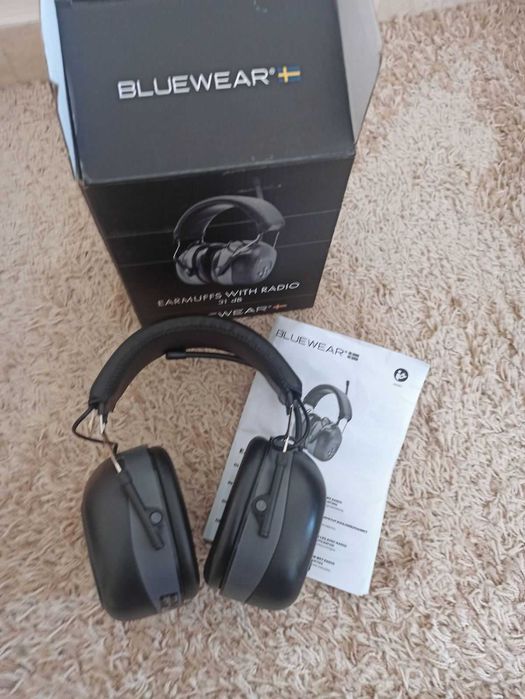 Слушалки за защита/шумоизолиращи с FM радио, Bluewear (Швеция), 31 dB, Hi-Fi, регулируеми