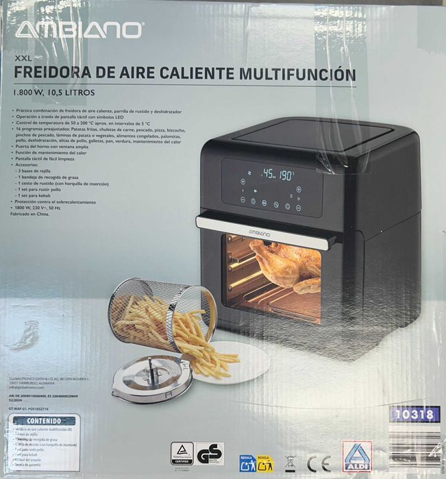 Friteuza multifunctionala XXL cu aer cald AMBIANO 10318 [#16680#]