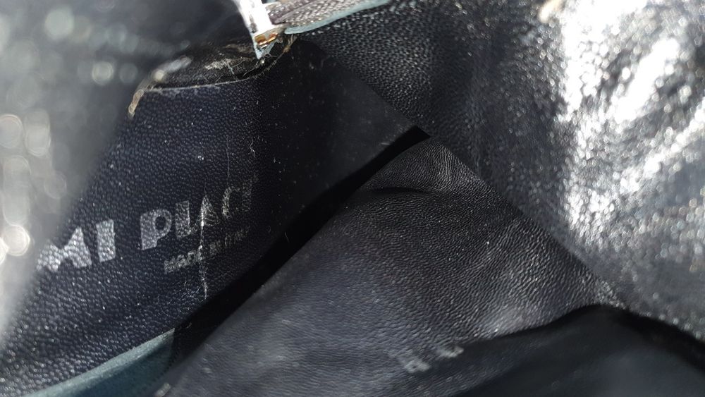 Италиански кожени ботуши с заешки пух Mi Piaci