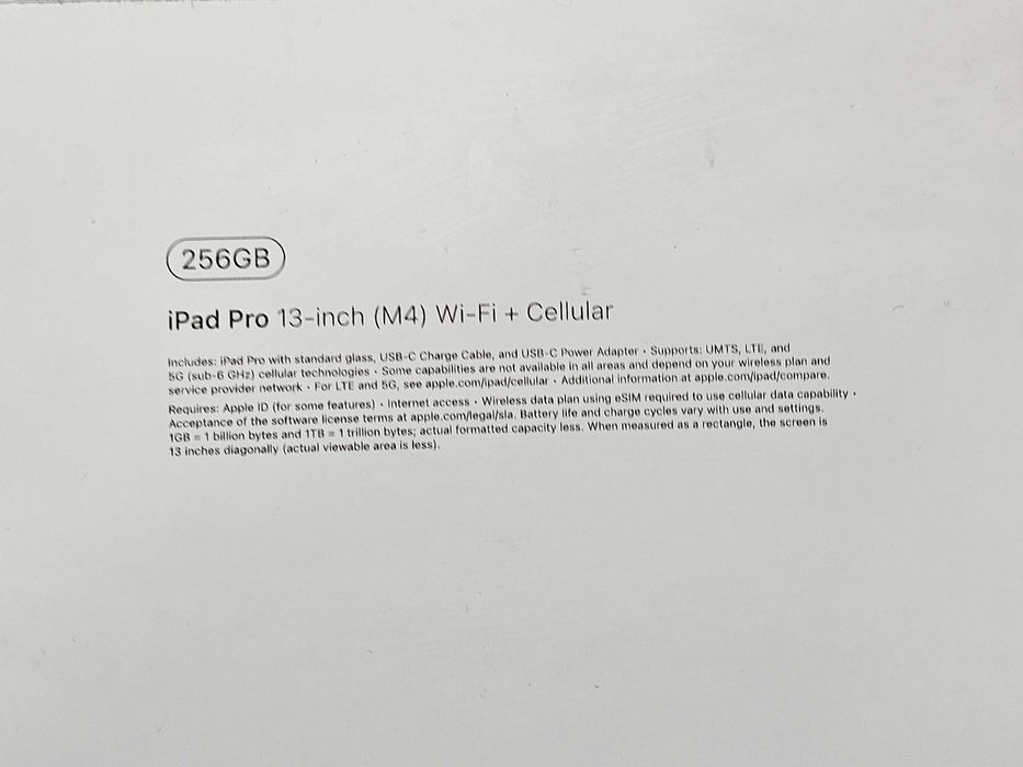 ПРОДАМ Apple iPad PRO 13 inch M4 (256GB) WiFi+ESIM. Состояние НОВОЕ.