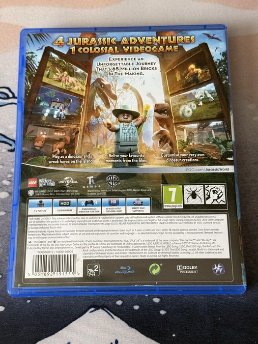 Lego Jurassic World - ps4
