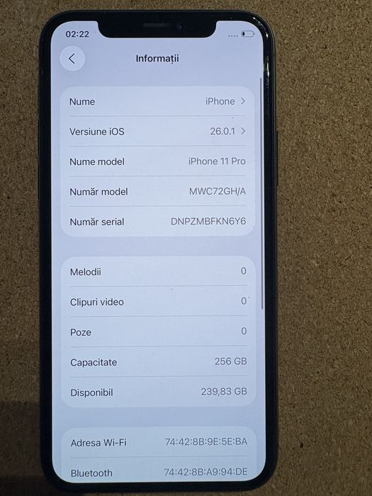 Apple Iphone 11 Pro 256Gb ID-XXL5375