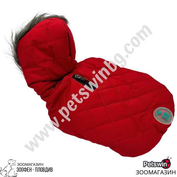 Яке за Куче/Коте- с Качулка- 7 размера- Lane-Червена разцветка-Freedog