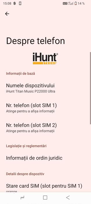 Telefon de vânzare i hunt p 22000