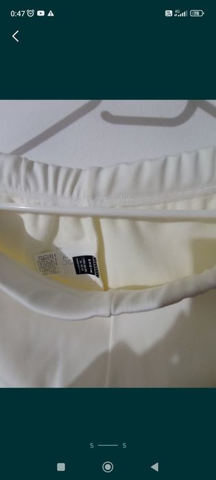 Pantaloni noi albi caldurosi