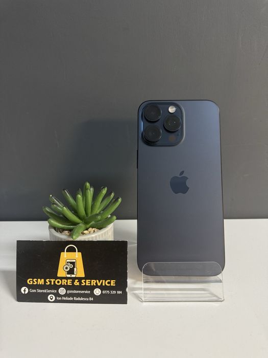 Iphone 15 Pro Max Blue Titanium 256Gb Garantie Gsm Store&Service