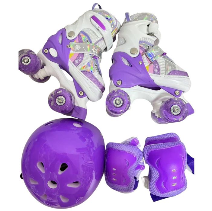 Role copii R01 cu 4 roti cu lumini