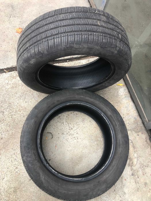 Два броя 205/55/16 всесезонни гуми Goodyear на два месеца.