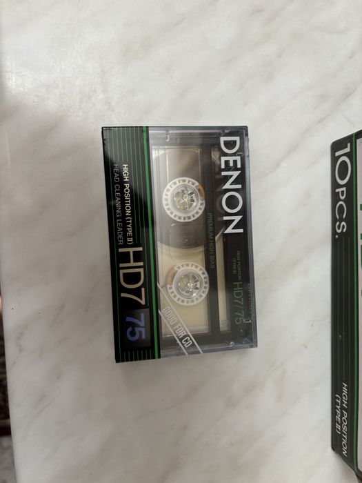 Casete audio denon HD 7/75  sigilate 2 buc.