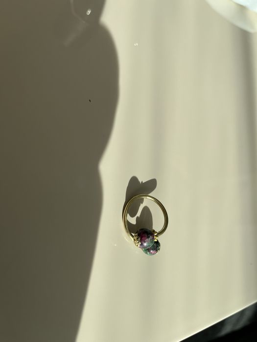 Стар дамски пръстен цоизит green rubyzoisite