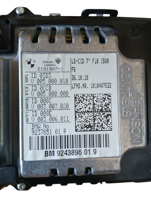 Display/Navigatie Bmw 5 F10 2009 - 2016 Bm 924389 6 01 9