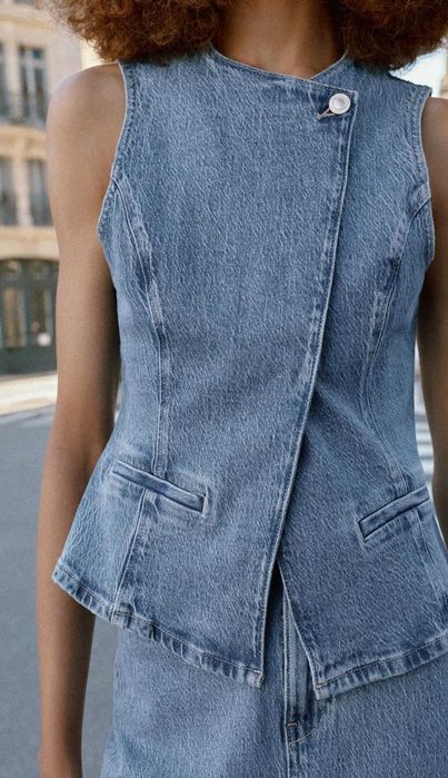 Дамдси дънков елек Zara