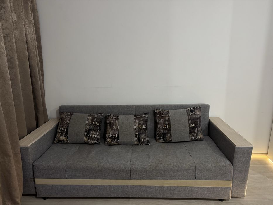 Серый Раскладной диван