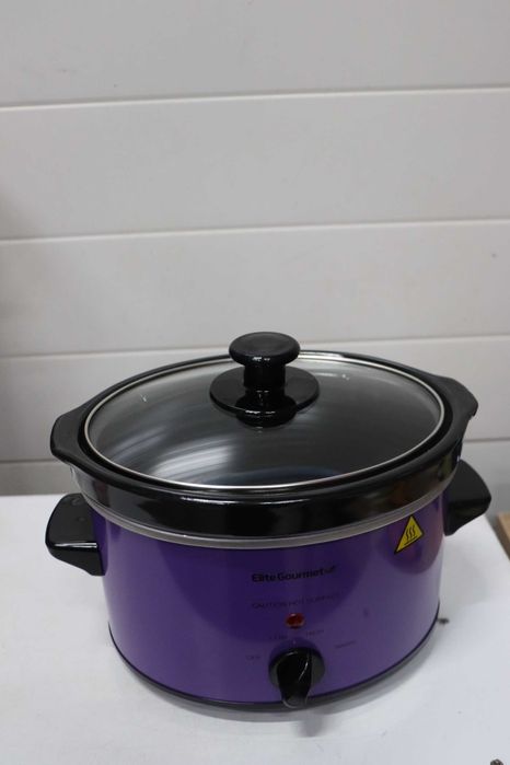 Elite Gourmet MST275XP Електрическа овална бавна готварска печка, регулируема температура, предястия сосове яхнии и дипове, 2.27 л