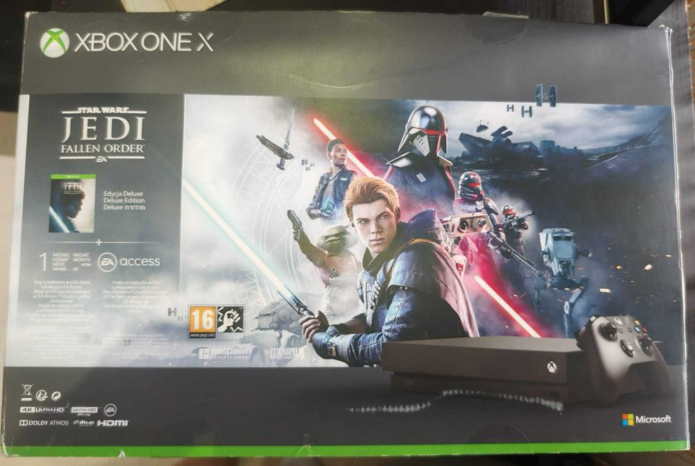 Consola jocuri XBOX ONE X 1TB 4K la cutie 1 controller și 8 jocuri FAC SI UNELE SCHIMBURI sau telefon HONOR