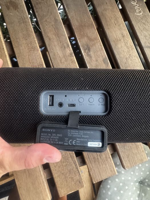 Boxa Sony SRS-XB43 Extra Bass, Bluetooth, Waterproof IP67, stare foarte bună