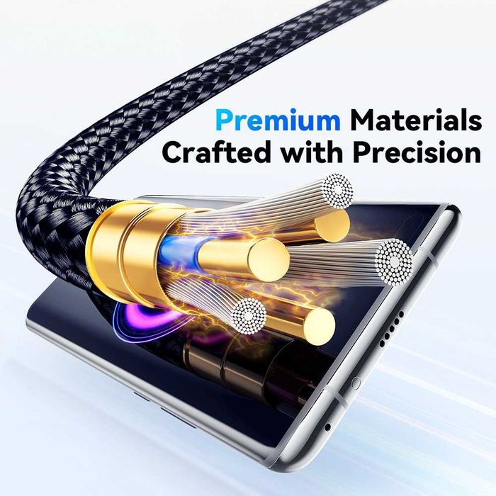 Cablu 2M 120W 6A HyperCharge TurboCharge Xiaomi Redmi/Poco/Black Shark