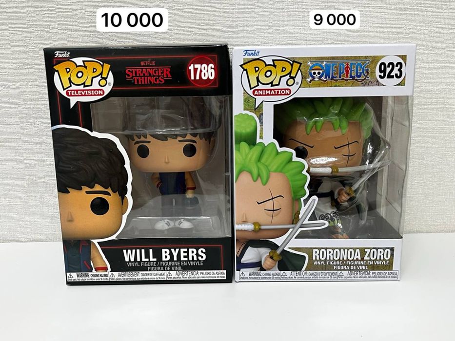 Funko POP!Осд Уилл Байерс. Ван пис ЗОРО. Фанко ПОП! Stranger things.