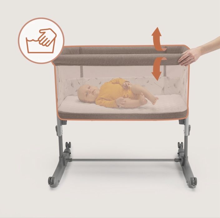 NOU: Patut co-Sleeper Lionelo 3 in 1 Aurora cu Leganare